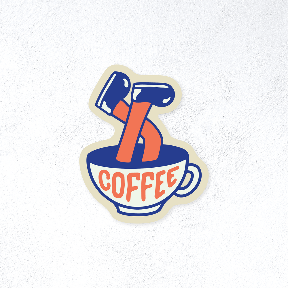 Coffee Legs Sticker