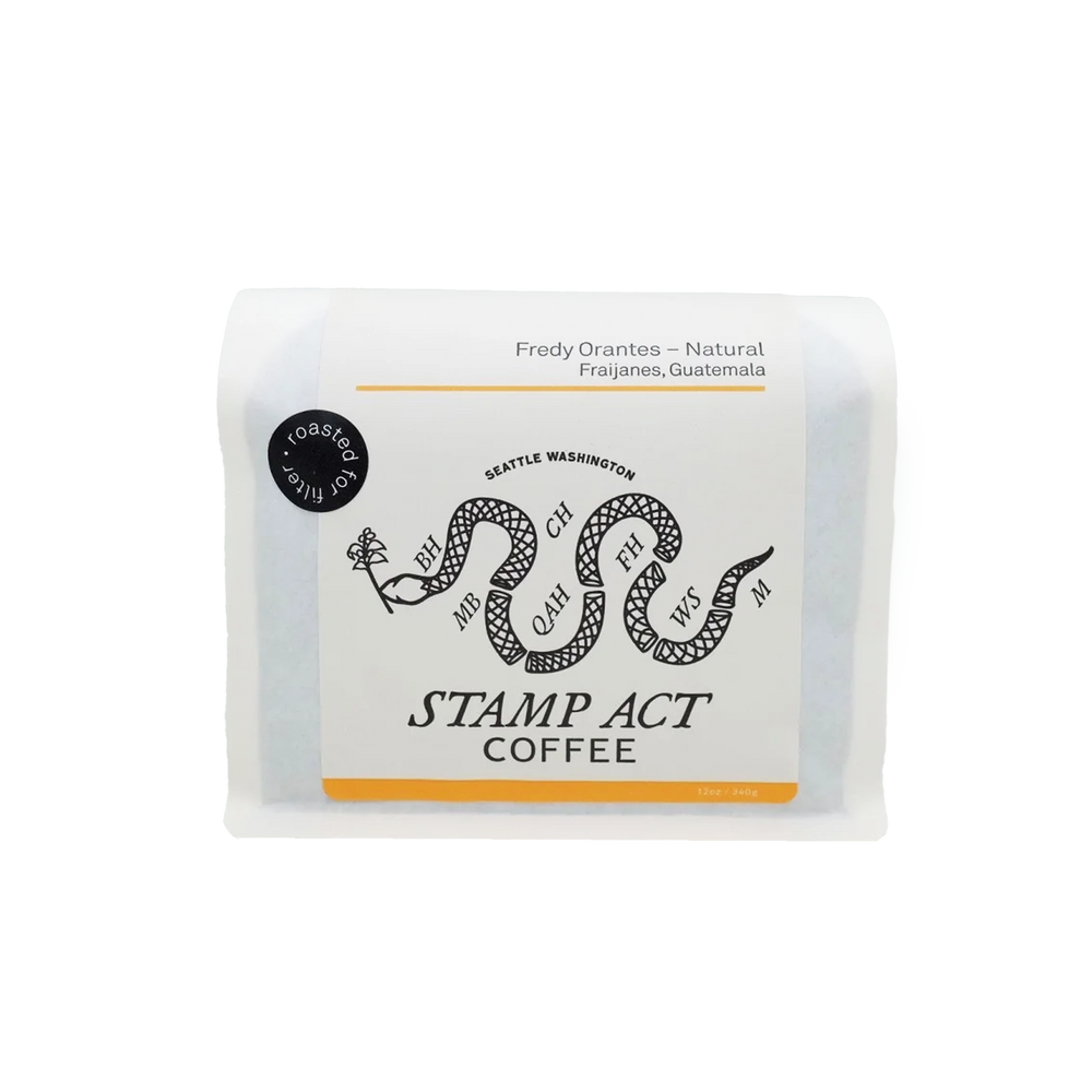 Stamp Act Coffee Bag, Fredy Orates - Natural