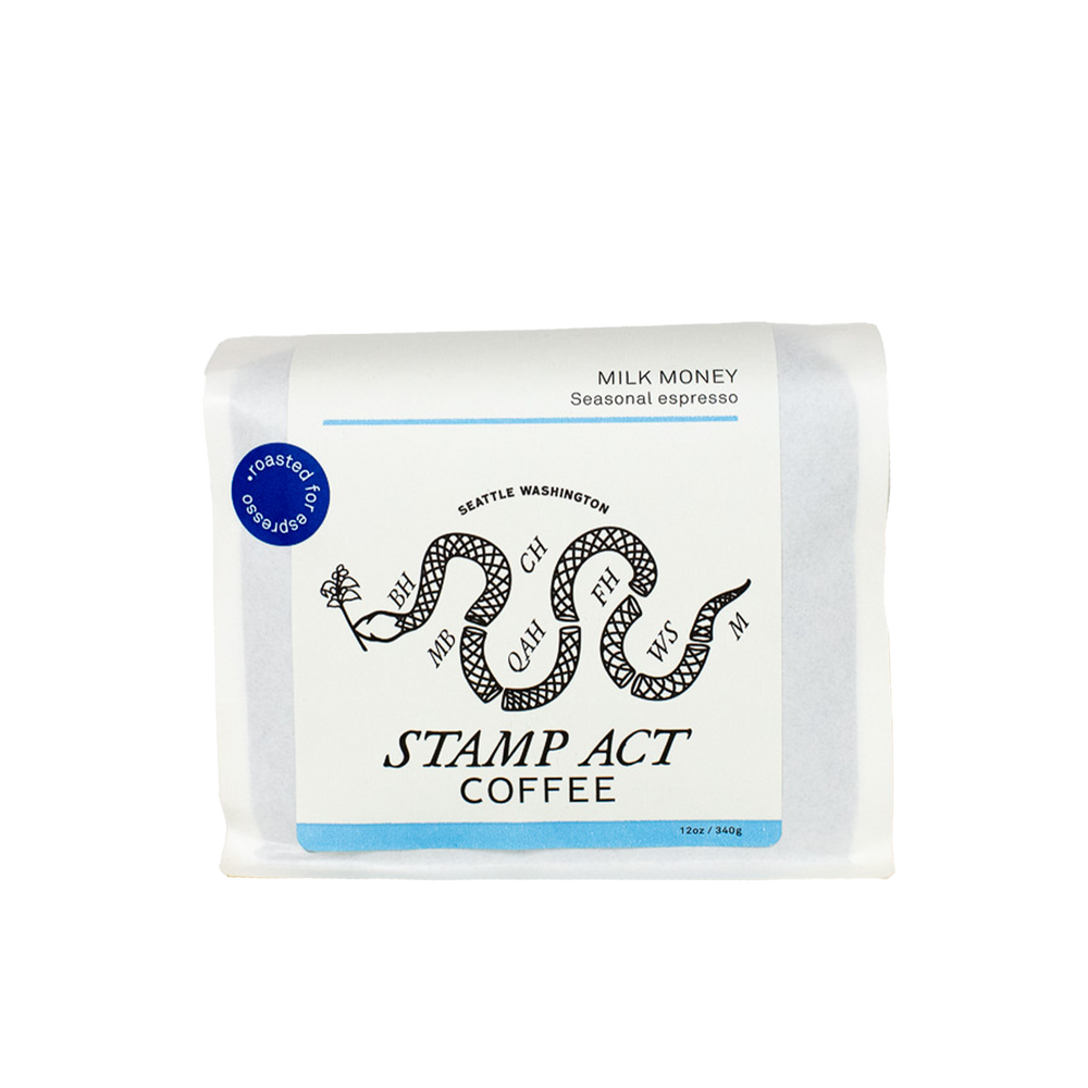 Stamp Act Coffee Bag, Milk Money