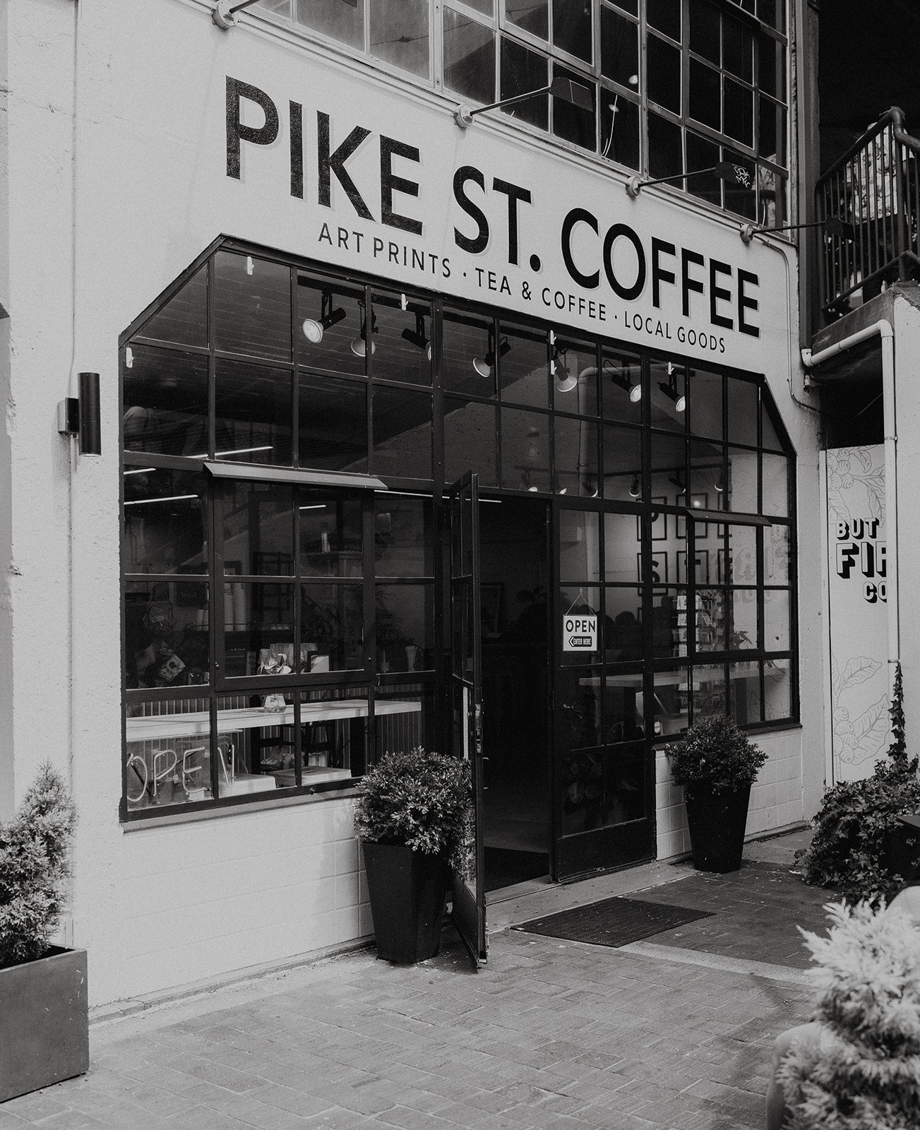 pike street, coffee shop, pike place market, seattle coffee, olympia coffee